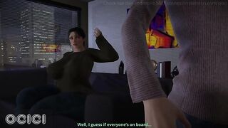 A curvy mother I'd like to fuck waits for nightfall so this babe can have sex with her youthful lover - CG Manga - OCICI