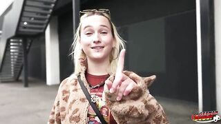 GERMAN SCOUT - Golden-haired Ukrainian Vegan Teen Lilelfie Get Multiple Climax at 1st Porn Casting