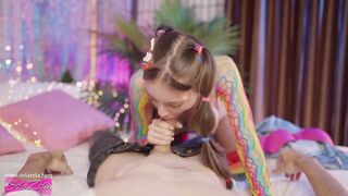 stepbrother nerd showed stepsister a dong - SolaZola