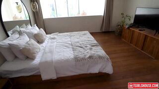 Cute Oriental Ladyboy With Large Bazookas Entreats Landlord With Her Angel Shlong - trannies Abode