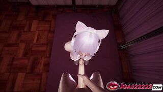 Sumiko Breasty E-Beauty Animated Porn - Fleshly Tongue Teasing Sensitive Frenulum on Biggest Ramrod, Double Tugjob Pumping Action, Slippery Large Melons Titfuck Leading to Thick Cum Finish