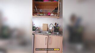 Buttcrack Washing Dishes Whilst U Pull at My Panties Down
