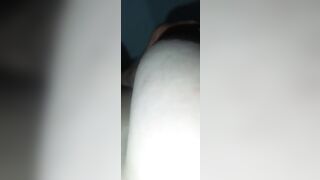 My wife's curly soaked twat close-up