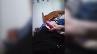 soft femmeboy explodes in haunch highs and petticoat