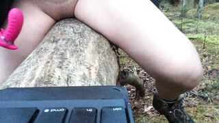 LEWD TEEN HOTTY IN THE WOOD