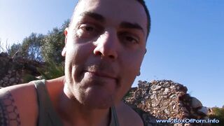 Hawt Outdoor 4some! Pawg Sweetheart & Hawt Small Teen Suck, Anal & double penetration & Facials