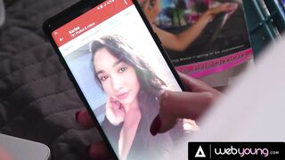 Nasty Gina Valentina Unintentionally Loves Karlee Grey Underware Pic & Gets Enticed During Study Date