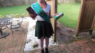 Role-playing Wife Becomes a Gal Scout for Her Neighbour Spouse and Bangs Like a Teen