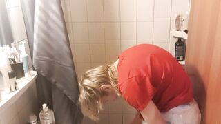 trying to put as many diapers on as possible