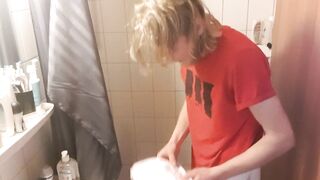 trying to put as many diapers on as possible