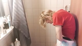 trying to put as many diapers on as possible