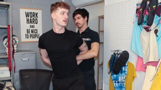Briefs-Stealing Boy Drew Flips the Script and Raw Screws the Guard Instead