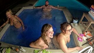 Sexy Tub Fuckfest With Scarlett Gushes, Scarlett Venom & Deliah Grace