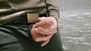 Cumming at the mall. Masturbating in a public restroom.