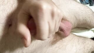 My buddy showed up twenty minutes early and I needed to cum so I pulled out my shlong and stroked in front of my buddy