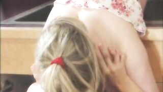 Plumber cleans her clients pipes