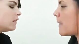 desperate lesbian kissing