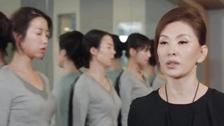 Hot mistress instructs 12 teens with her stick