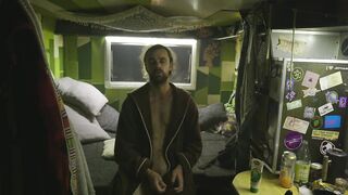 TimeFrog Music & Selflove. VANLIFE in the German forest. Solo Hunk on the Piano, Anal, Edging, Large Rod Masturbation