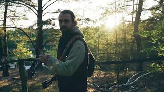 TimeFrog Music & Selflove. VANLIFE in the German forest. Solo Hunk on the Piano, Anal, Edging, Large Rod Masturbation