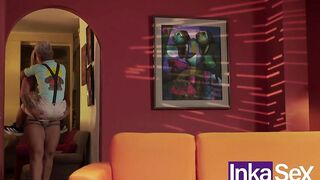 INKA SEX - Colombian mother I'd like to fuck is surprised by her dwarf stepson.