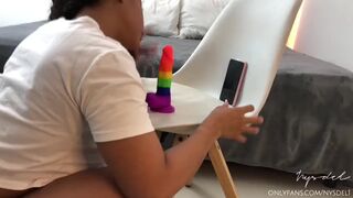 CUNT! I aid my stepsister LARGE BUTT to satisfy her needs by sucking her TWAT -amateur pair- Nysde