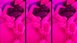 Charming Punk T-hotty Banged Hard in Pink-light with Cumswallowing