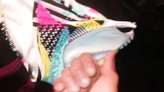 Jerking Off and cumming to my wife's impure pants
