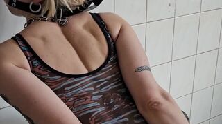 Gagball and cuffs... the starting of smth admirable