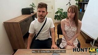 HUNT4K. Hawt GF sucking for cash