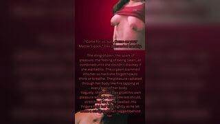 Excited chubby big beautiful woman housewife reads erotica