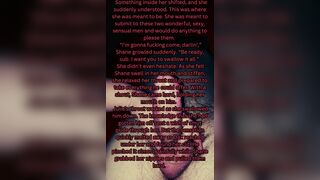 Excited chubby big beautiful woman housewife reads erotica