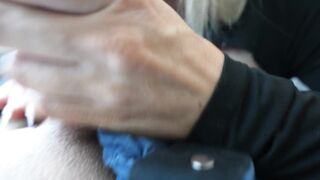 BLOND BIMBO with GIANT PIERCED MELONS Gets SCREWED on DATE NIGHT