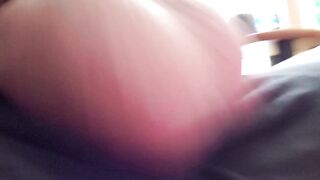 BOUNCING LARGE FULL BALLS PREVIOUS TO WANK SESSION