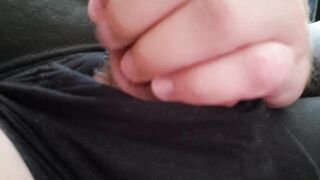 BOUNCING LARGE FULL BALLS PREVIOUS TO WANK SESSION