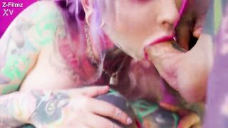 Intensive Anal Three-some - Gaping, Butt to Throat and Facial Finish