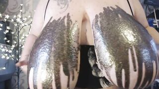 DAYTONA HALE! big beautiful woman Glitter on BIGGEST breasts