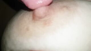 I play and lick my nipp