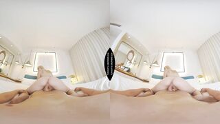 Draped in her finest, golden-haired hotty Jazlyn Ray prepares to greet her client with a look designed for maximum impact