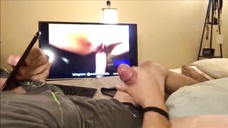 CUTE DUDE MASTURBATING THEN CUMMING ALL OVER & LOUD CLIMAX WITH CUMSHOTS!!