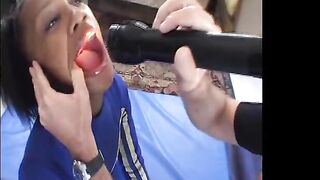 Cheerleader Black Teen Takes Hard Anal from White Man