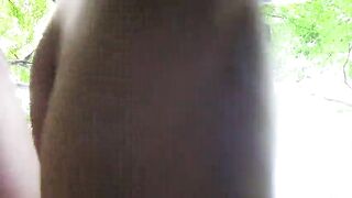 See my bazookas bounce from under whilst I suck this large knob at a public park until this chab cums all over me!