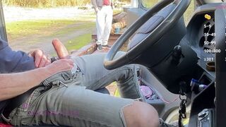 Continuation of the truck stop encounter inside my truck – Part two with growing tension