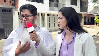 A Hot Reporter Gets a Hard Bang for Breaking the News!