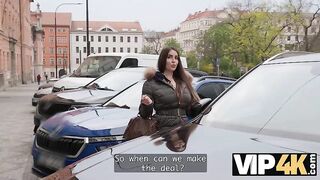 VIP4K. Large breasts and anal drilling after a little problem