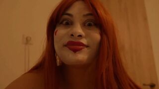 Clown Queen Punishes Her Massive Fan in His Fantasies