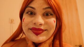 Clown Queen Punishes Her Massive Fan in His Fantasies