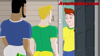 Homo fuckfest at the World Cup with players.