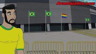 Homo fuckfest at the World Cup with players.