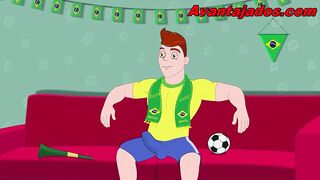 Homo fuckfest at the World Cup with players.